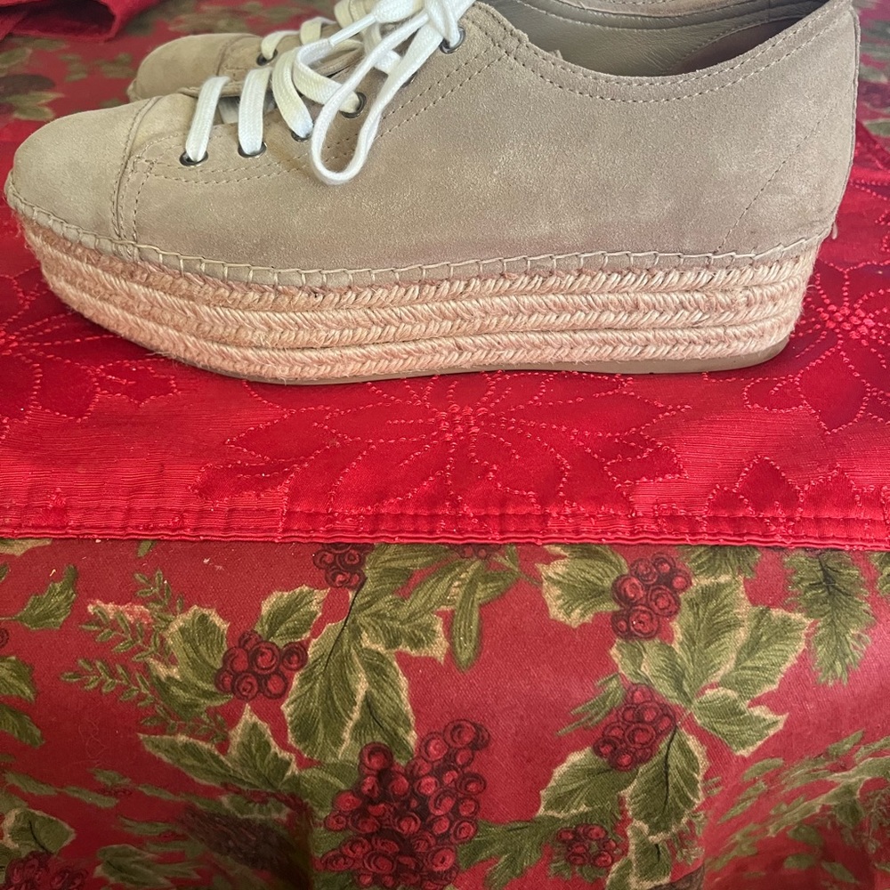 Miu Miu Suede Low Top Espadrille Sneakers